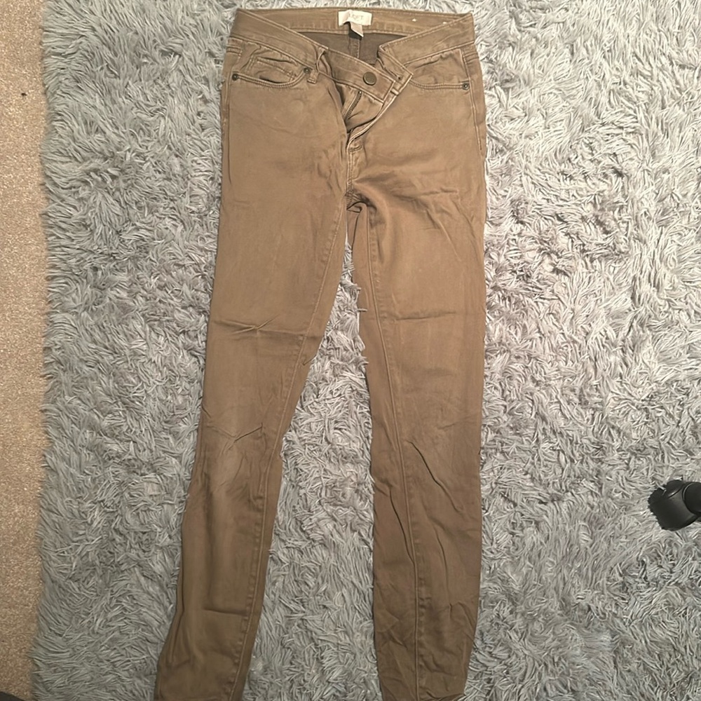Army green skinny Loft jegging
